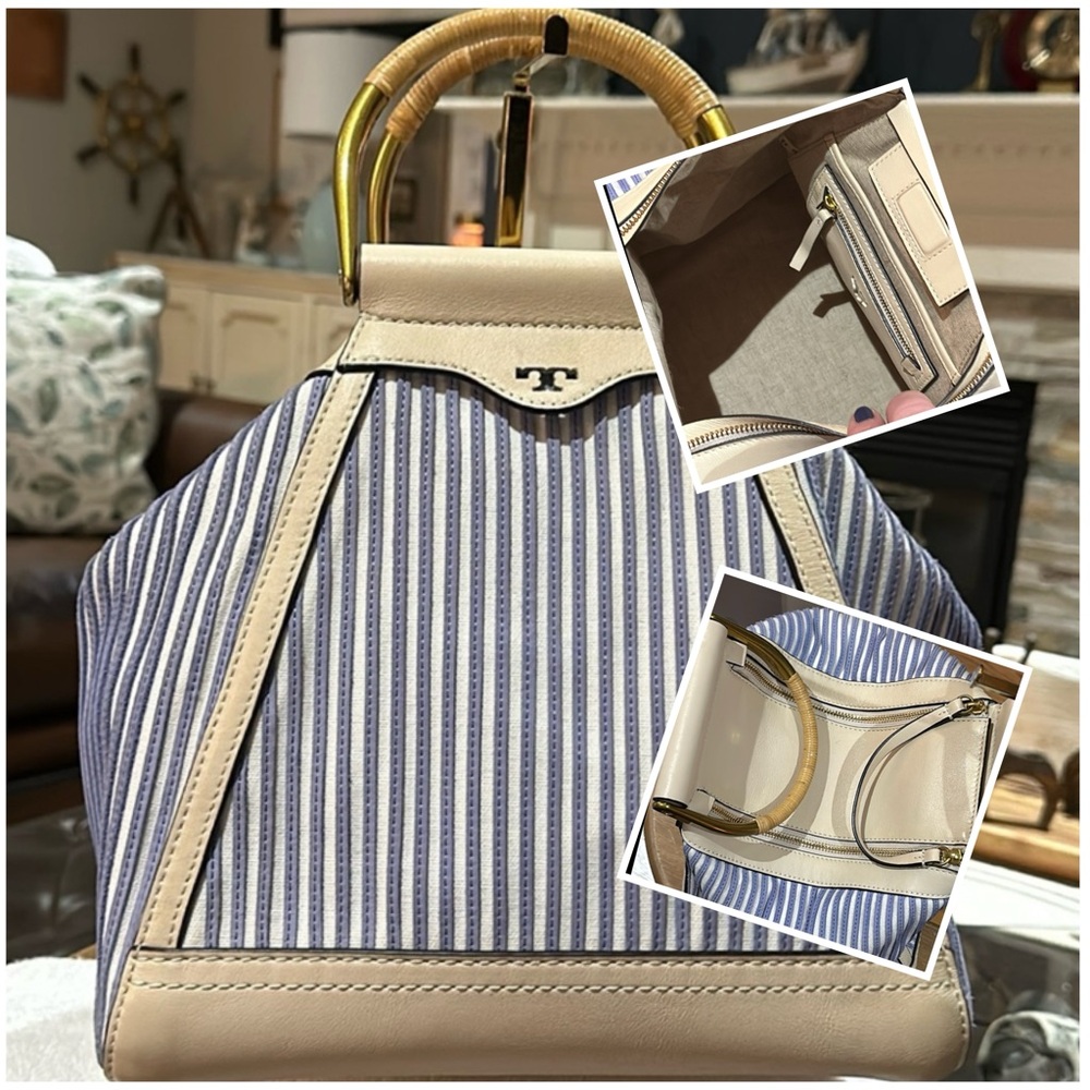Authentic Tory Burch Top Handle Satchel Bag, in EUC